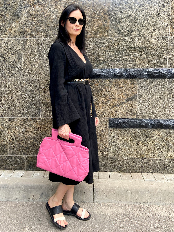 Платье Knip и розовая сумка от TanjaF