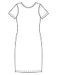 Трикотажное платье с вырезом на спинке №119 — выкройка из Burda 7/2023