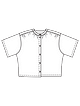 Короткая блузка широкого кроя №110