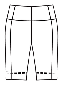 Технический рисунок спортивных шорт