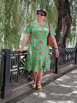 Платье из советского крепдешина