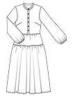 Платье с элементами рубашечного кроя