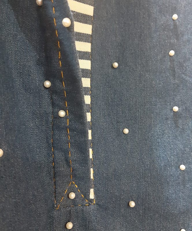 Джинсовый комплект: блузка и юбка-шорты от Светлана Полушина