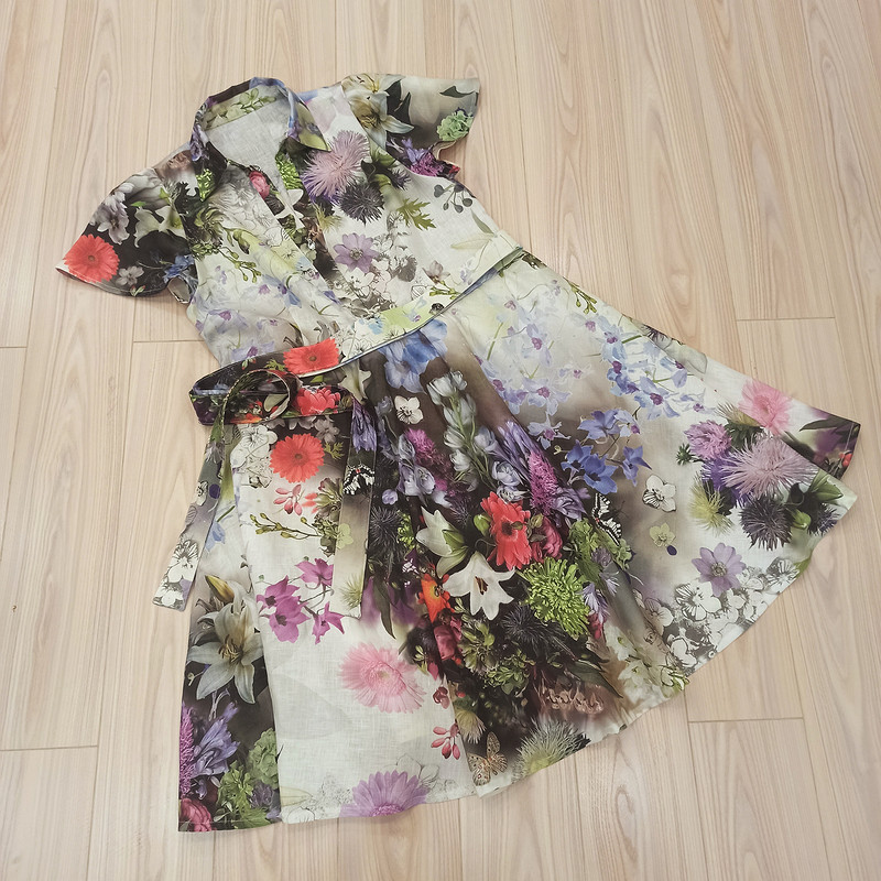 Платье из льна с 3D печатью «Аромат лета» от MarSel