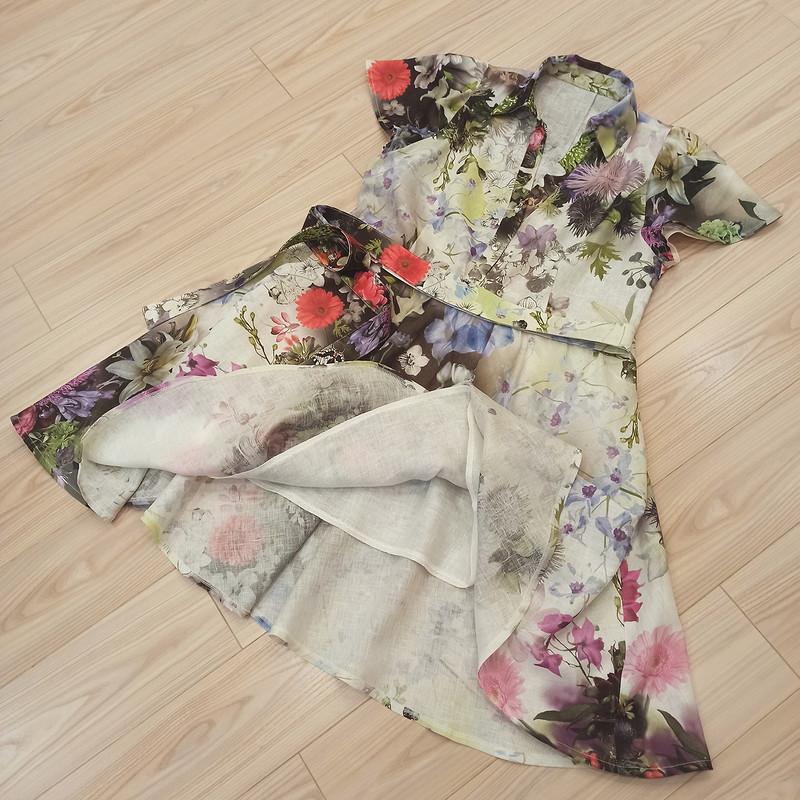 Платье из льна с 3D печатью «Аромат лета» от MarSel