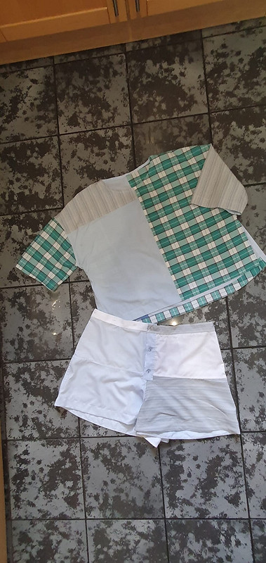 Пижама: блузка и шорты от Анжелика   Ильина