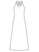 Платье с американской проймой №8 — выкройка из Burda. Винтаж 1/2015