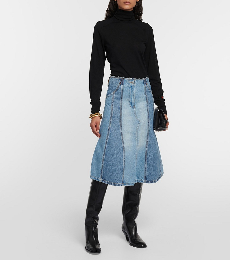 Джинсовая юбка с чем носить в , 40 модных образов