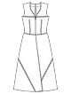 Платье А-силуэта №121 — выкройка из Burda 9/2023