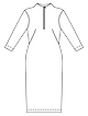 Платье облегающего силуэта №119 — выкройка из Burda 9/2023