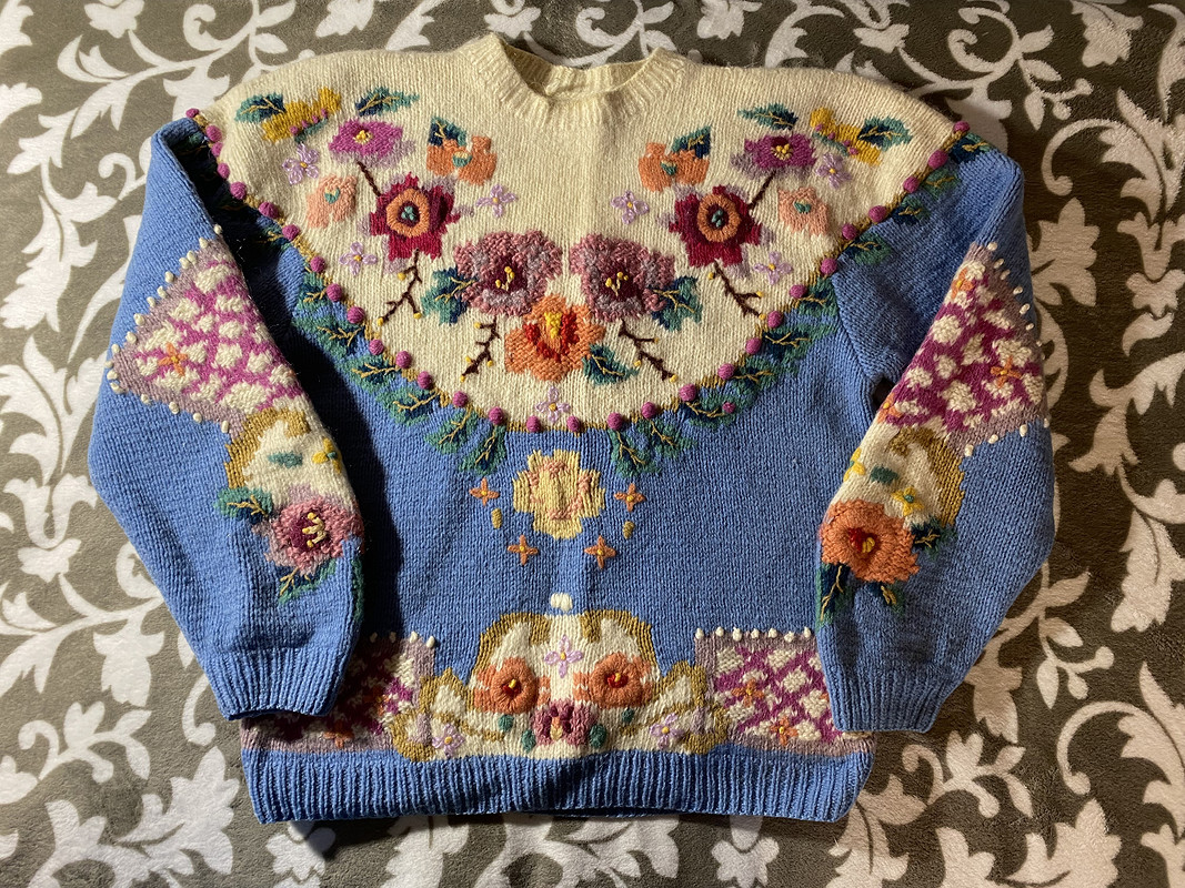 Пуловер «Цветы» от Орлова Вера