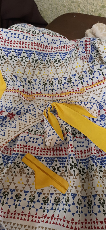 Платье-рубашка «Веселые треугольнички» от Kirolga