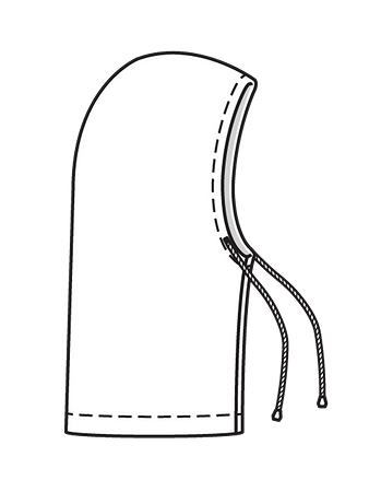 Технический рисунок балаклавы из лодена