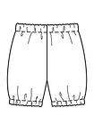 Короткие штанишки на эластичном поясе