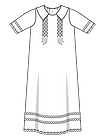 Крестильное платье-рубашка