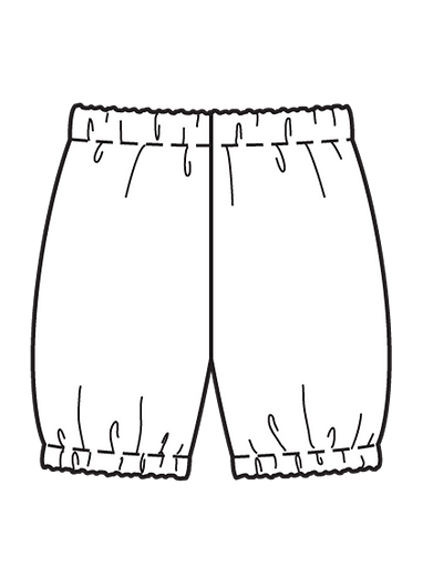 Короткие штанишки на эластичном поясе