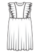 Платье с двойными оборками №26 — выкройка из Burda. Best of  2/2023