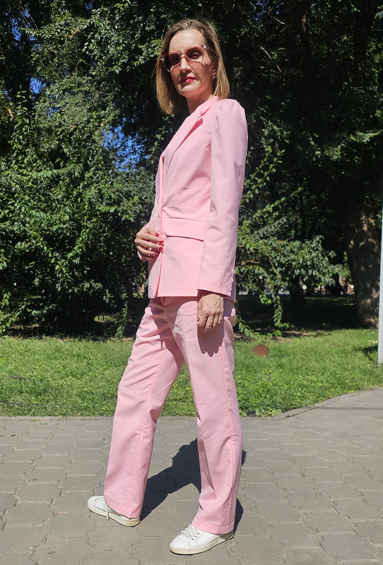 Костюм розовый: жакет и брюки от kisulka83