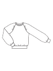 Пуловер с присборенными рукавами