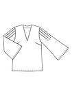 Блузка с расклешенными рукавами