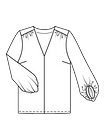 Блузка с эффектными рукавами