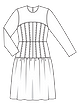 Приталенное платье с рельефными швами №103 — выкройка из Burda 10/2023