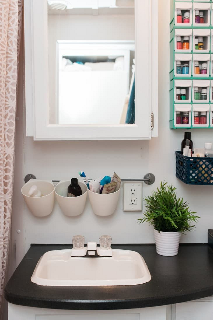 Организация хранения в ванной комнате: идеи и места с фото
