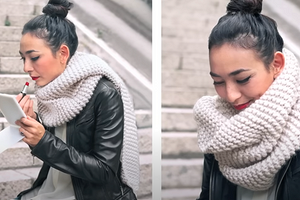 Как связать шарф спицами: простой мастер-класс для начинающих