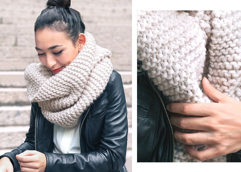 Как связать шарф спицами: простой мастер-класс для начинающих