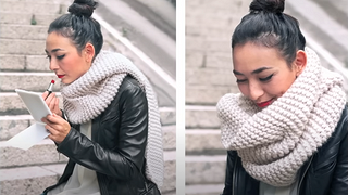 «Как связать шарф хомут без спиц и крючка?» — Яндекс Кью