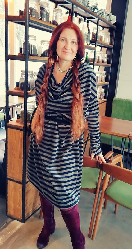 Платье из полосатого велюра от SvetlanaART