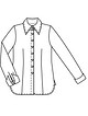 Приталенная блуза рубашечного кроя №113
