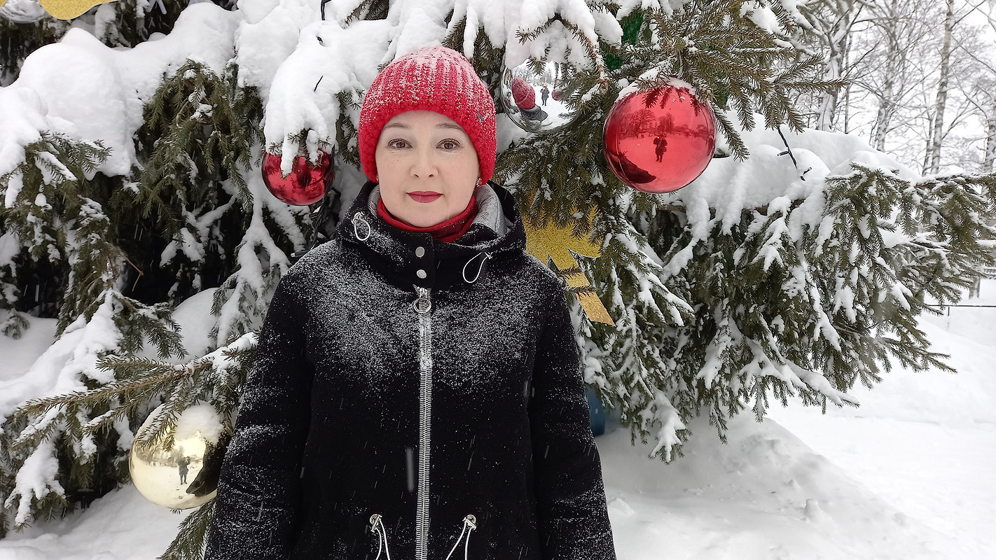 Зимняя парка или «Красная шапочка» в снегу... от Krasavitsa