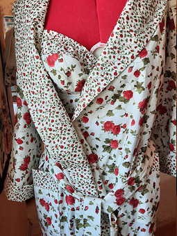Двухсторонний халат, домашняя одежда для женщин