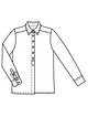 Блузка-рубашка классического кроя №106 A