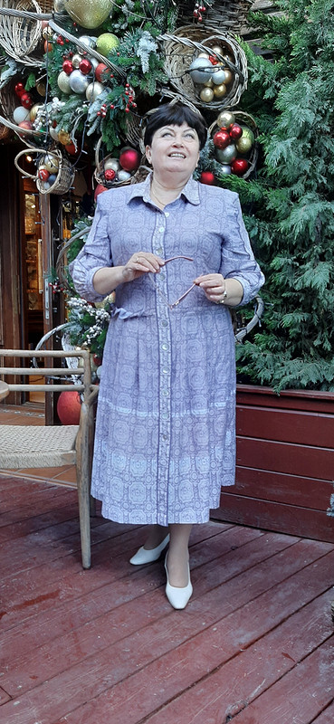 Платье-рубашка из хлопка от Kirolga