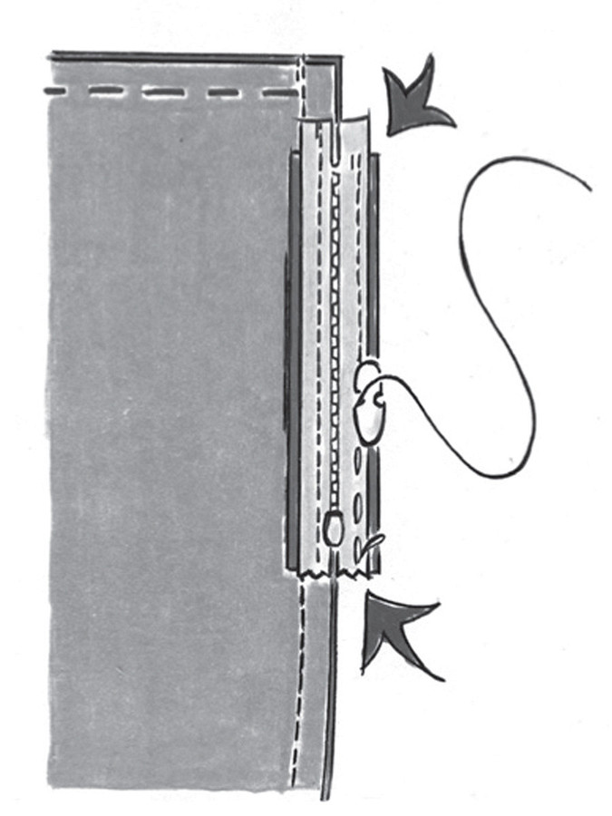 Как выполнить карман в рельефном шве с застежкой-молнией своими руками