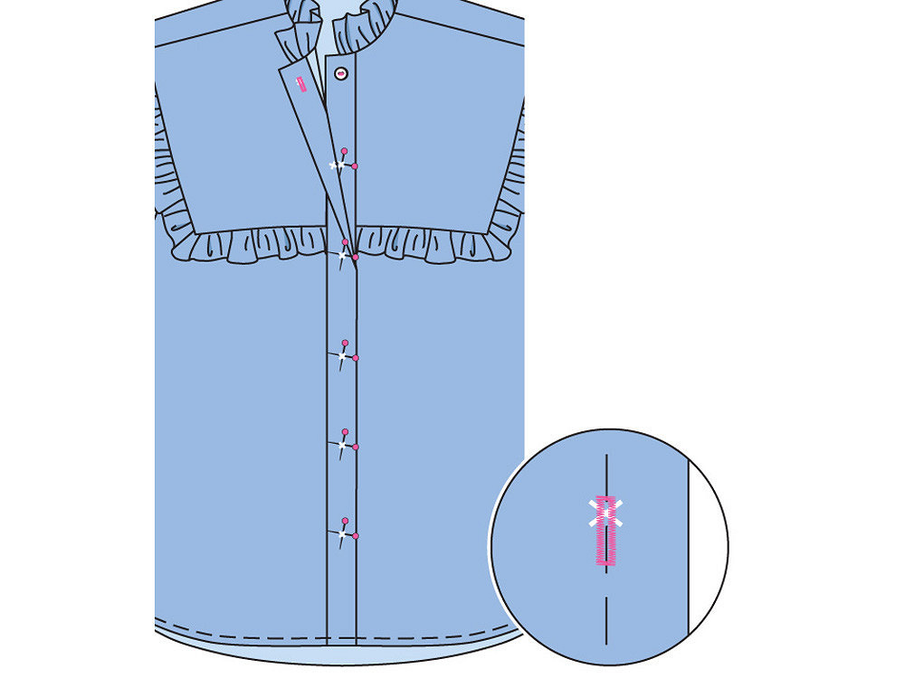 Как сшить блузку-рубашку с оборками своими руками: пошаговый мастер-класс