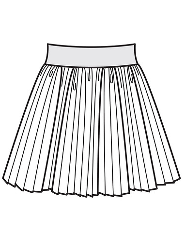 Плиссированная юбка