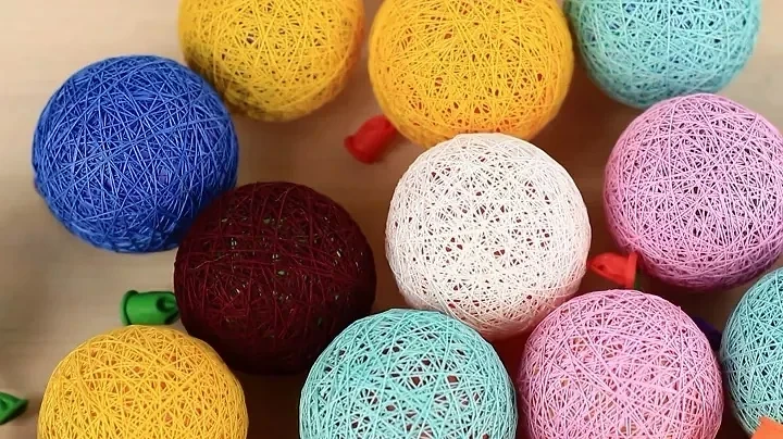Красивый декор из ниток: делаем шары своими руками