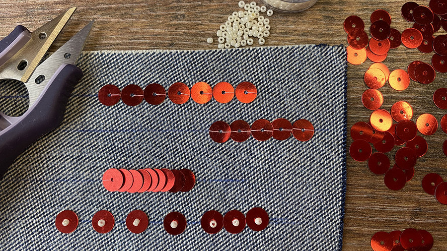 Как пришивать пайетки вручную и на швейной машине