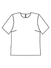 Блузка-футболка из ткани с пайетками