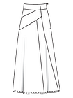 Расклешенная юбка-макси с высоким поясом