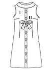 Платье с воротником и планкой