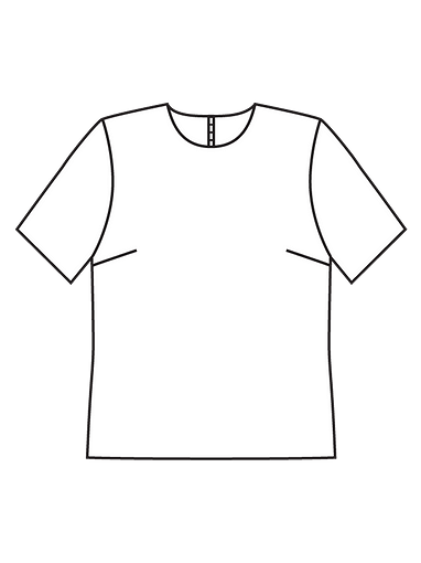 Блузка-футболка из ткани с пайетками