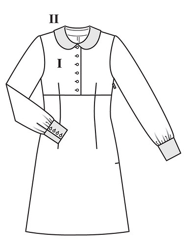 Платье с воротником «Питер Пен»