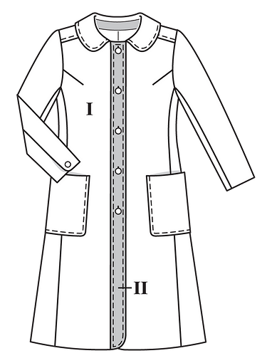 Пальто и платье приталенного силуэта