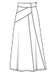 Расклешенная юбка-макси с высоким поясом №123