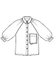 Блузка с элементами рубашечного кроя №118
