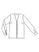 Блузка с глубоким V-вырезом №108